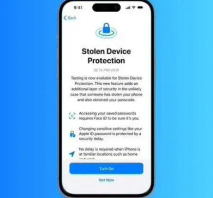 自流井苹果授权维修店分享被盗设备保护功能开启方法 